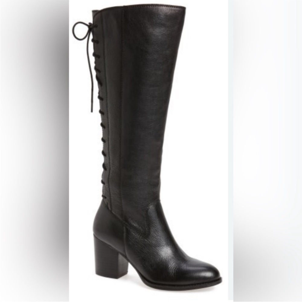 Sofft Wheaton Black Lace Up Boots Size 8